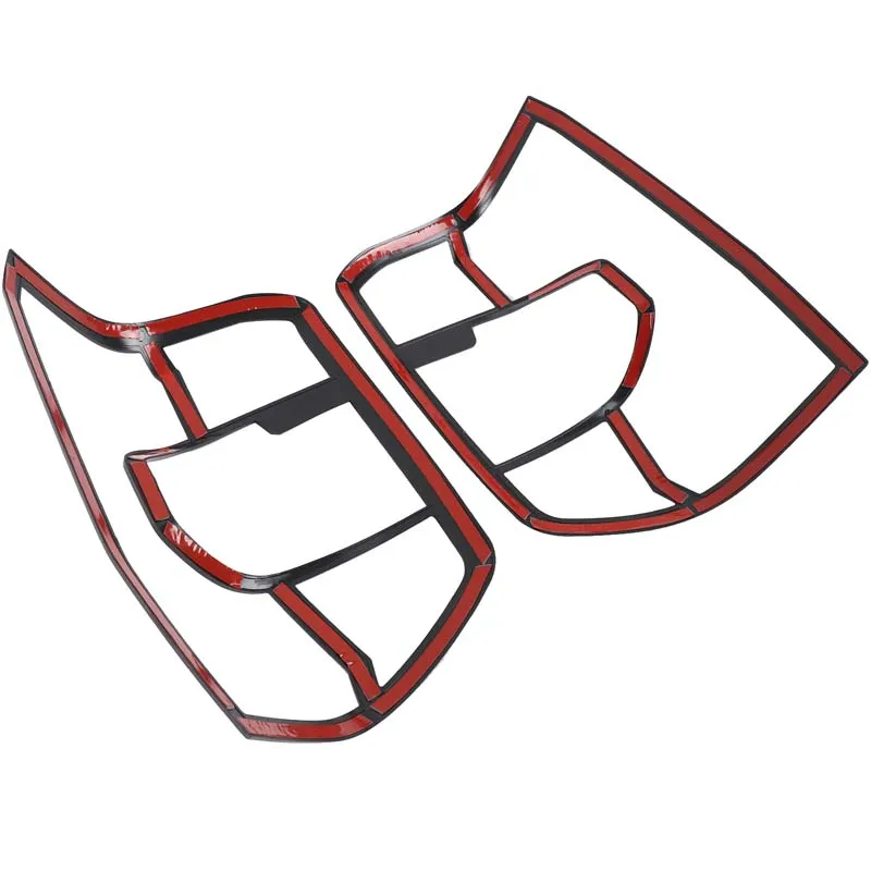 Für Ford Ranger T9 2023 2024 Scheinwerfer Abdeckung Trim Vorne Kopf Lampe Streifen Scheinwerfer Rückleuchten Rahmen Carbon Faser Auto zubehör – Detail 8