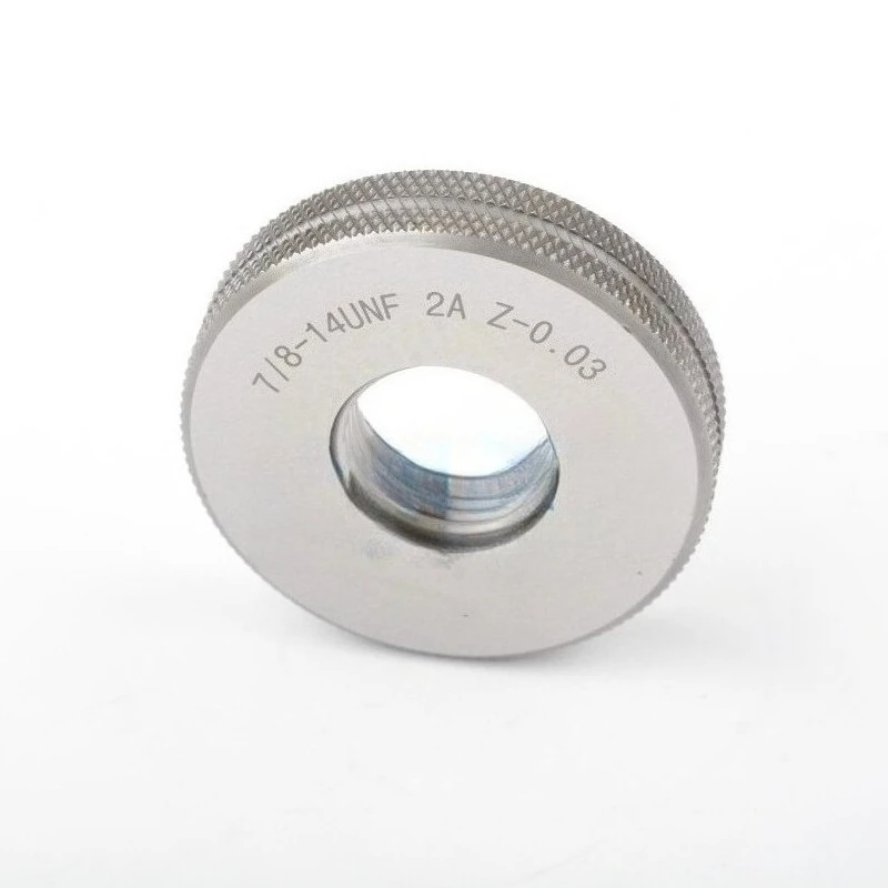 American Thread Gauge Plating Pre-thread Ring Gauge 1/4-28 UNF 3/8-24 UNF 3/4-16 -0.03 GO & NOGO Reduce Measuring Gauge Tool