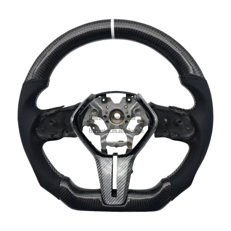 

Качественный оптовый перфорированный кожаный руль из углеродного волокна для Infiniti Q50 Q50l Q60 автомобильный руль
