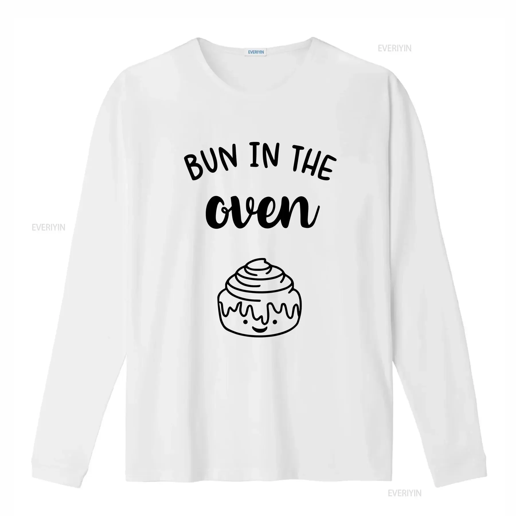 Bun In The Oven T Shirt Mama Pregnancy Outfit Baby Bump Goals Achieved Expecting Announcement vintage Washed graphic