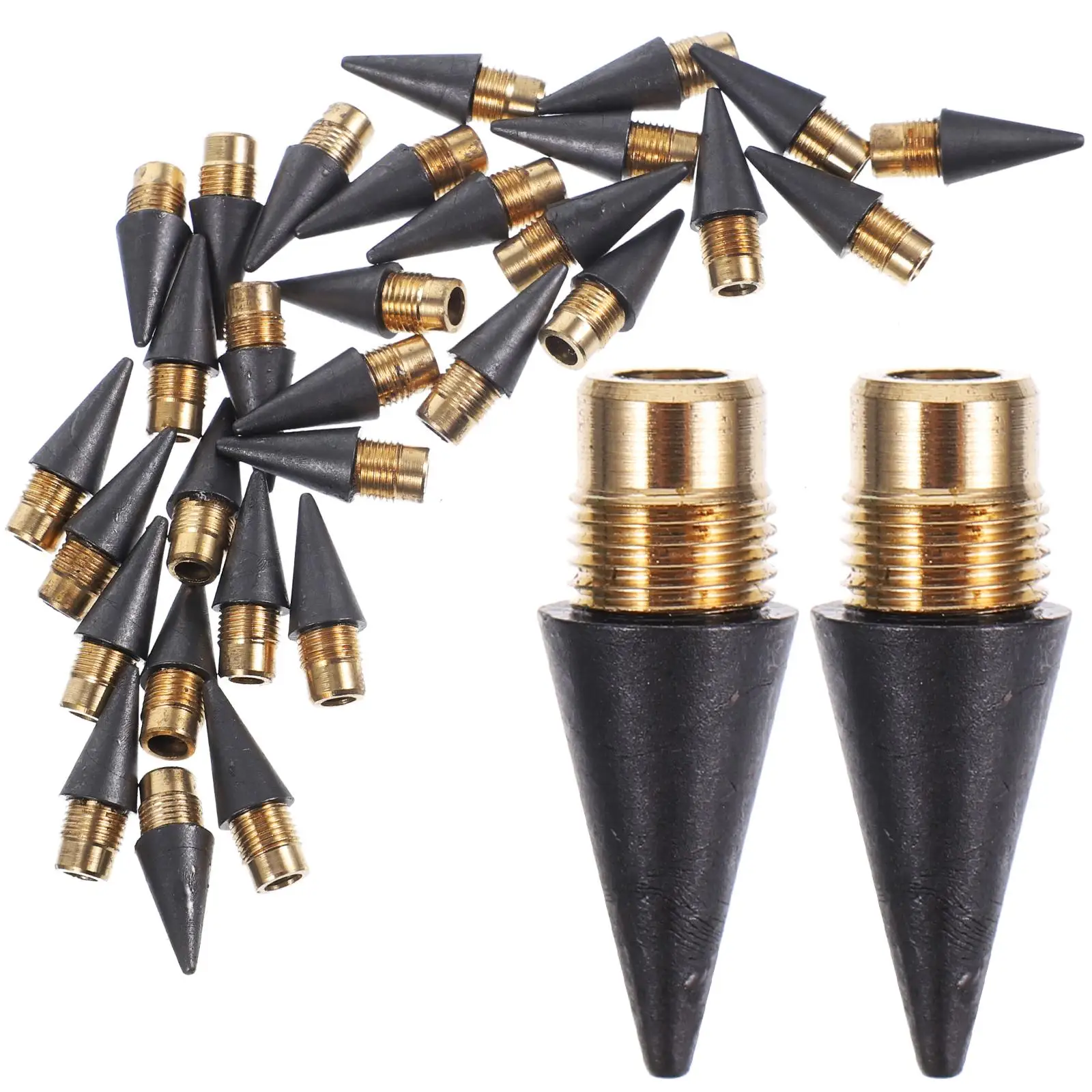 

30pcs Pencil Pencil Replaceable Heads Graphite Nibs Drawing Kids Replaceable Alloy Tips No Sharpening School Office Supplies