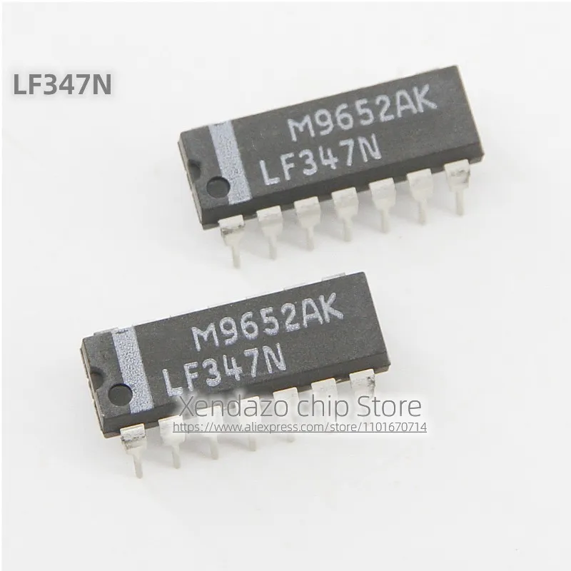 10pcs/lot LF347N LF347 DIP-14 package Original genuine Input operational amplifier chip