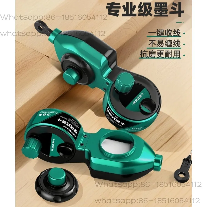 One-person elastic line artifact for woodworking on ink bucket construction site, automatic scribing device silently