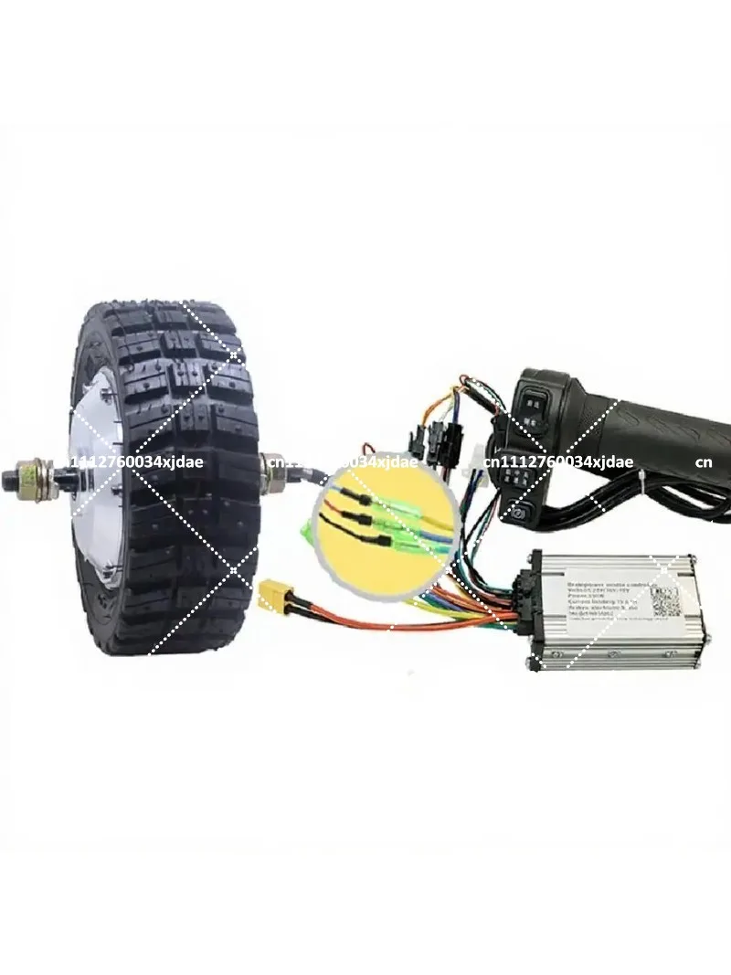 8 Inch 24V DC Brushless Wheel Motor Low Speed High Torque for Robot Track Electric Car
