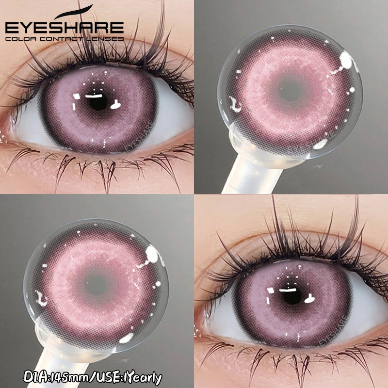 EYESHARE 2 Stück Cosplay farbige Kontaktlinsen für Augen, Halloween, farbige Schüler, Anime-Augen, blaue Kontaktlinsen, rot, niedliche Kontaktlinsen – Detail 32