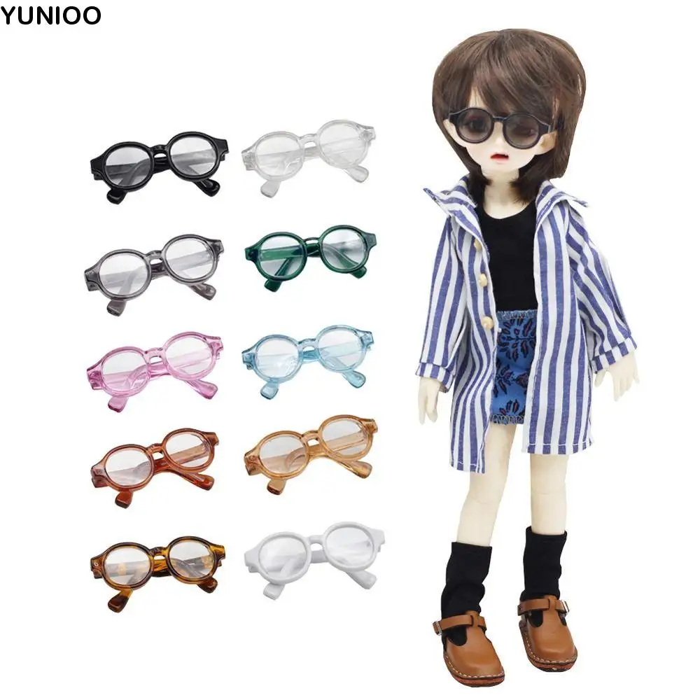 4.5 cm/1.77 in Plastic Doll Mini Glasses Multi-color Miniature Doll Accessory Doll Eyewear Doll Ornament