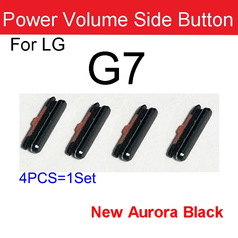 4PCS/Set Side Key For LG G7 G8 G8S G8X On Off Power Volume Buttons Small Power Volume Keys Replacement