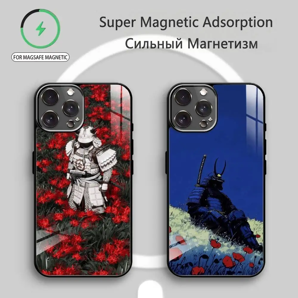 

C-Cool Japan Samurai Art Phone Case For iPhone17,16,15,14,13,12,11 Plus,Pro Max Magnetic For Magsafe Wireless Charging