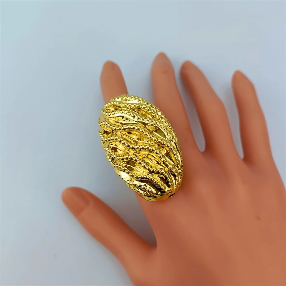 مجموعة مجوهرات إيطالية ذهبية اللون للنساء ، أقراط متدلية كبيرة ، مجوهرات زفاف نيجيرية ، مجوهرات زفاف ، موضة ، من إيما