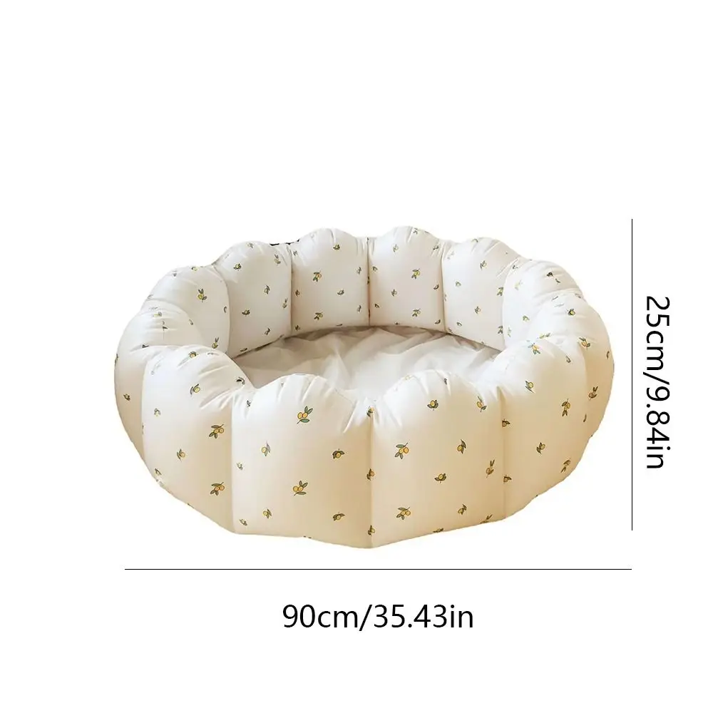 Foldable Bear Inflatable Swimming Pool Olive PVC Baby Ball Pit Fence Petal Shape Korean Style Play Water Bathtub Bath Basin #6