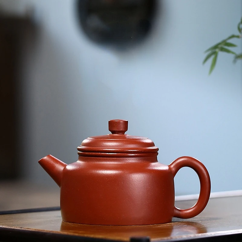 

120cc Purple Clay Pot Raw Ore Dahongpao Tea Handmade Household Kung Fu Tea Set Small Capacity Teapot Single Household Dezhong