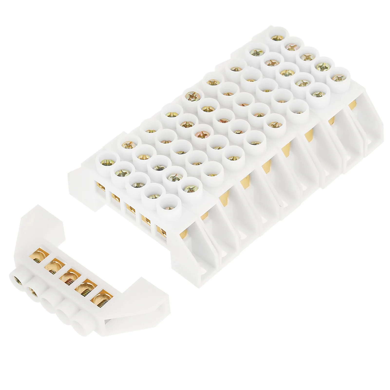 Terminal Block High Strength Screw Terminal Good Wear-Resistance for Distribution Box High Voltage Cabinet Distribution Cabinet
