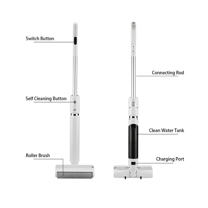 2022 New smart electric spinning mop high quality Cordless Long Handle Electric sutomatic Mop vacuum cleaner machine Floor Clean