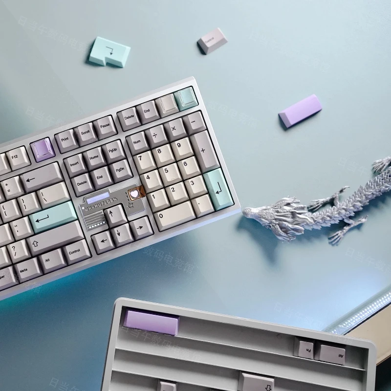 GMK Muted Keycaps Custom PBT Sublimation Cherry Profile Key Cap Cute Artisan Original Design Cartoon Anime Point Key Caps MX