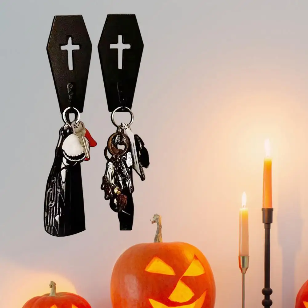 Home Accessories Spooky Home Decor Halloween Wall Hooks Set Spooky Decorative Key Holders with Strong Load-bearing for Home