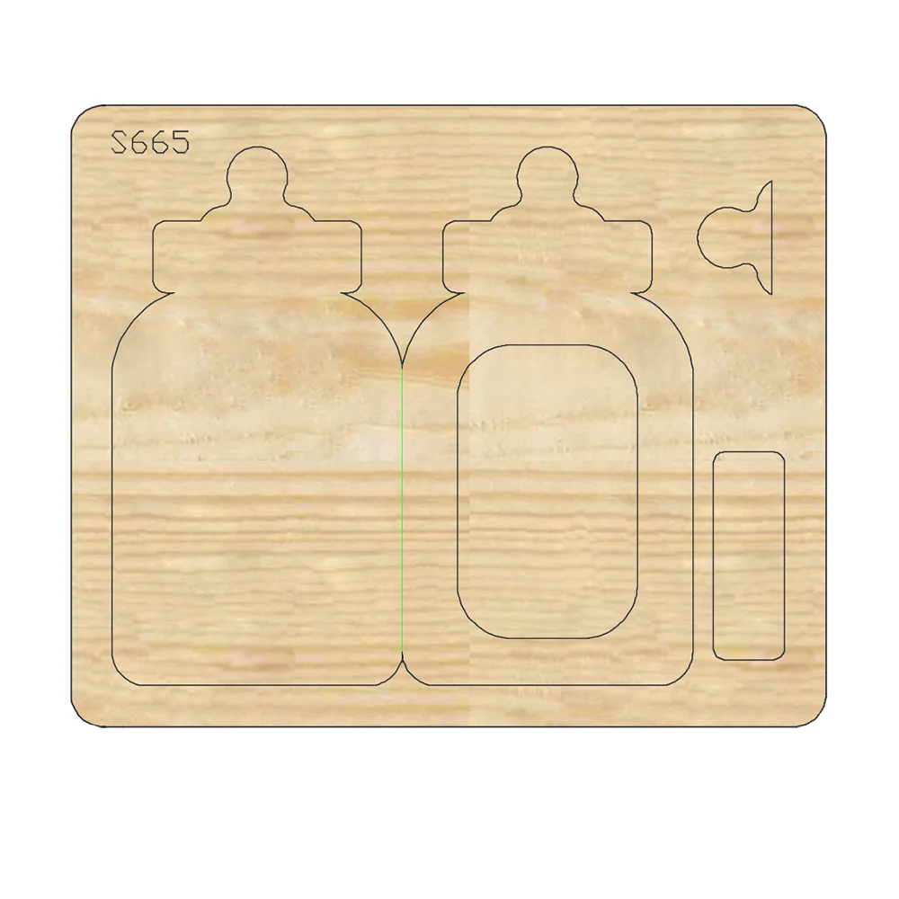 New baby's feeding bottle Wooden Cutting Dies Suitable For Common Die Cuts Machines In The Market