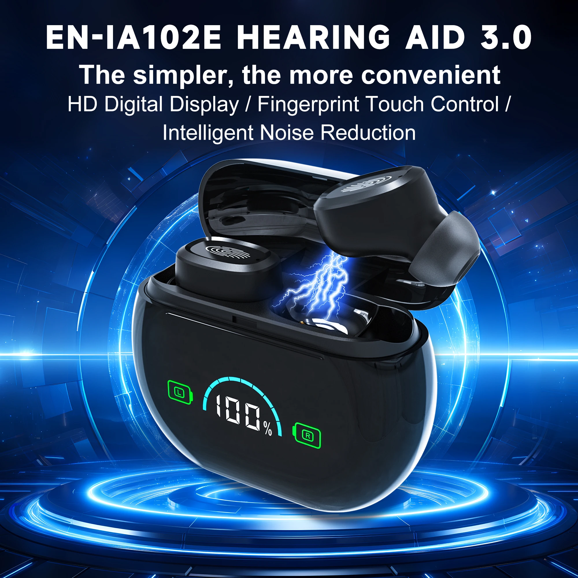 

TWS Wireless Headphone Bluetooth Earpieces Sport Earbuds Power Display Active Noise Reduction Touch In-ear Daily Light Earphones