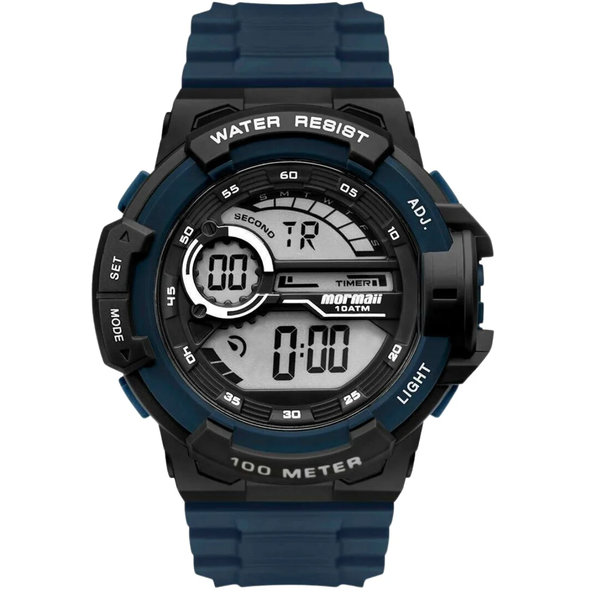 Men's Digital Watch Big Mormaii Sports With Chronometer