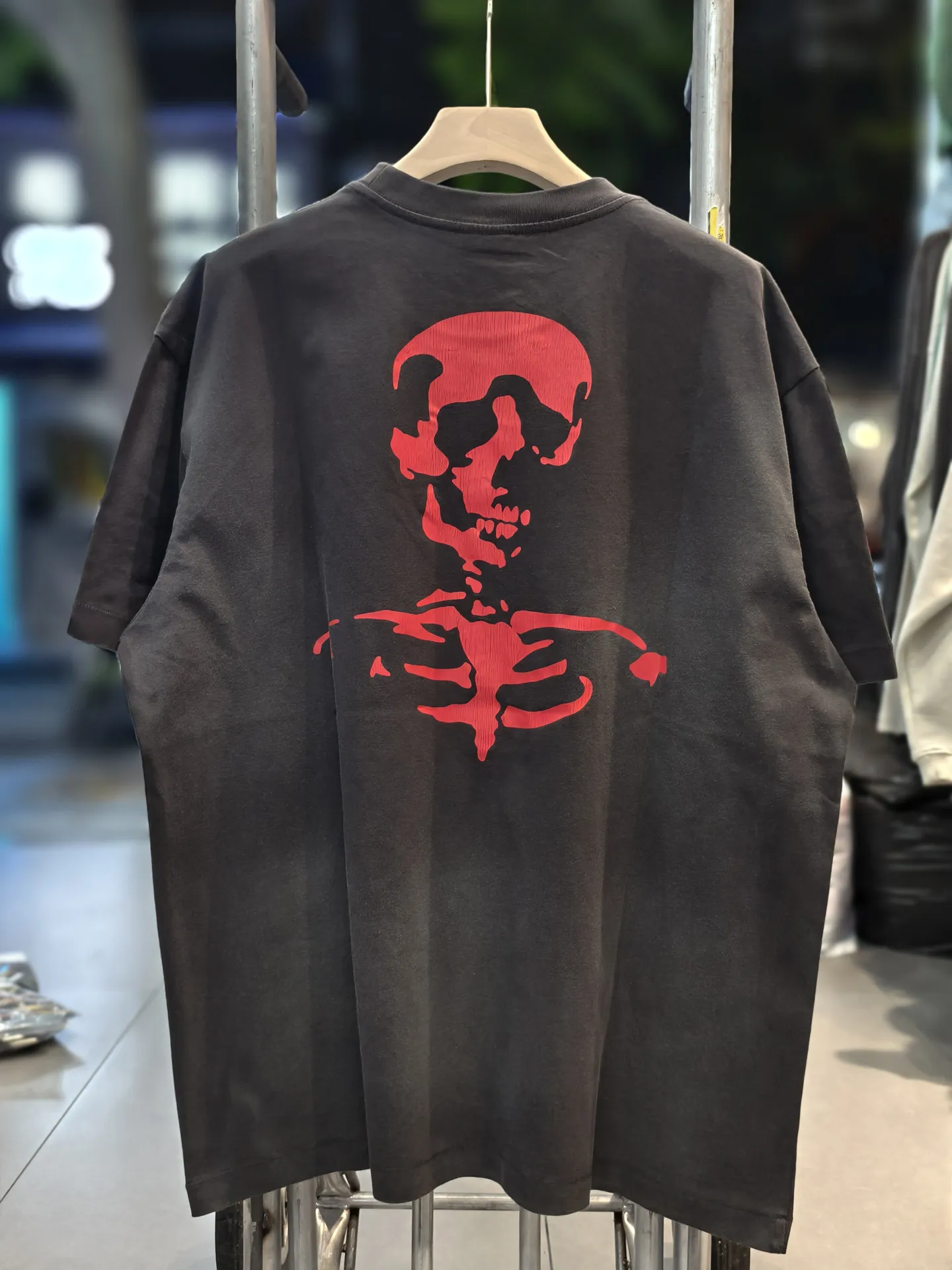 26FW New Vintage Saint Loose Streetwear Hip Hop Tee Four Season Cotton Brand Tops Casual Oversize Sport Washed T-shirt for Men