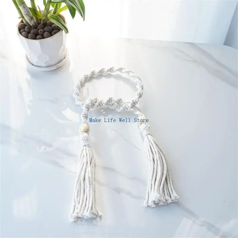 Curtain Tieback Decorative Curtain Tieback Rope Drape Tie Backs Soft Hand-Woven
