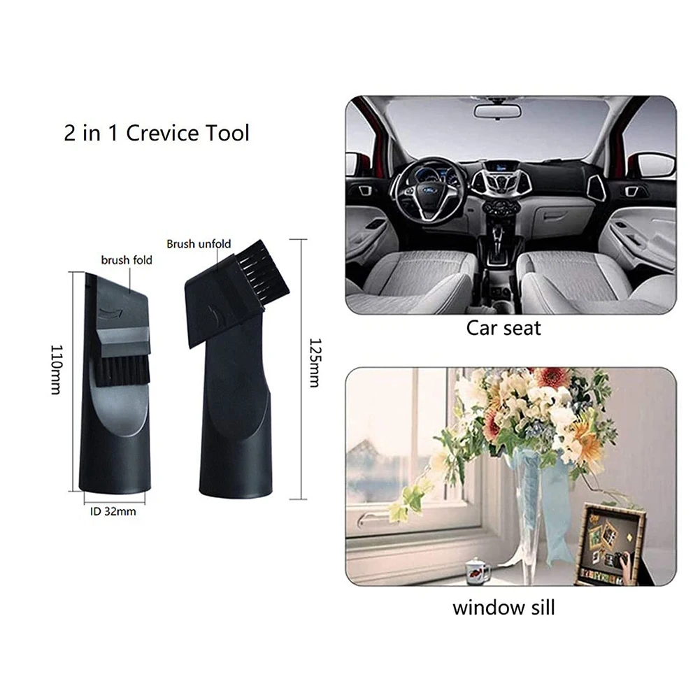 6 Pcs Universal Vacuum Cleaner Brush Nozzle Home Dusting Crevice Stair Tool Kit for 32mm 35mm Vacuum Cleaner Accessories