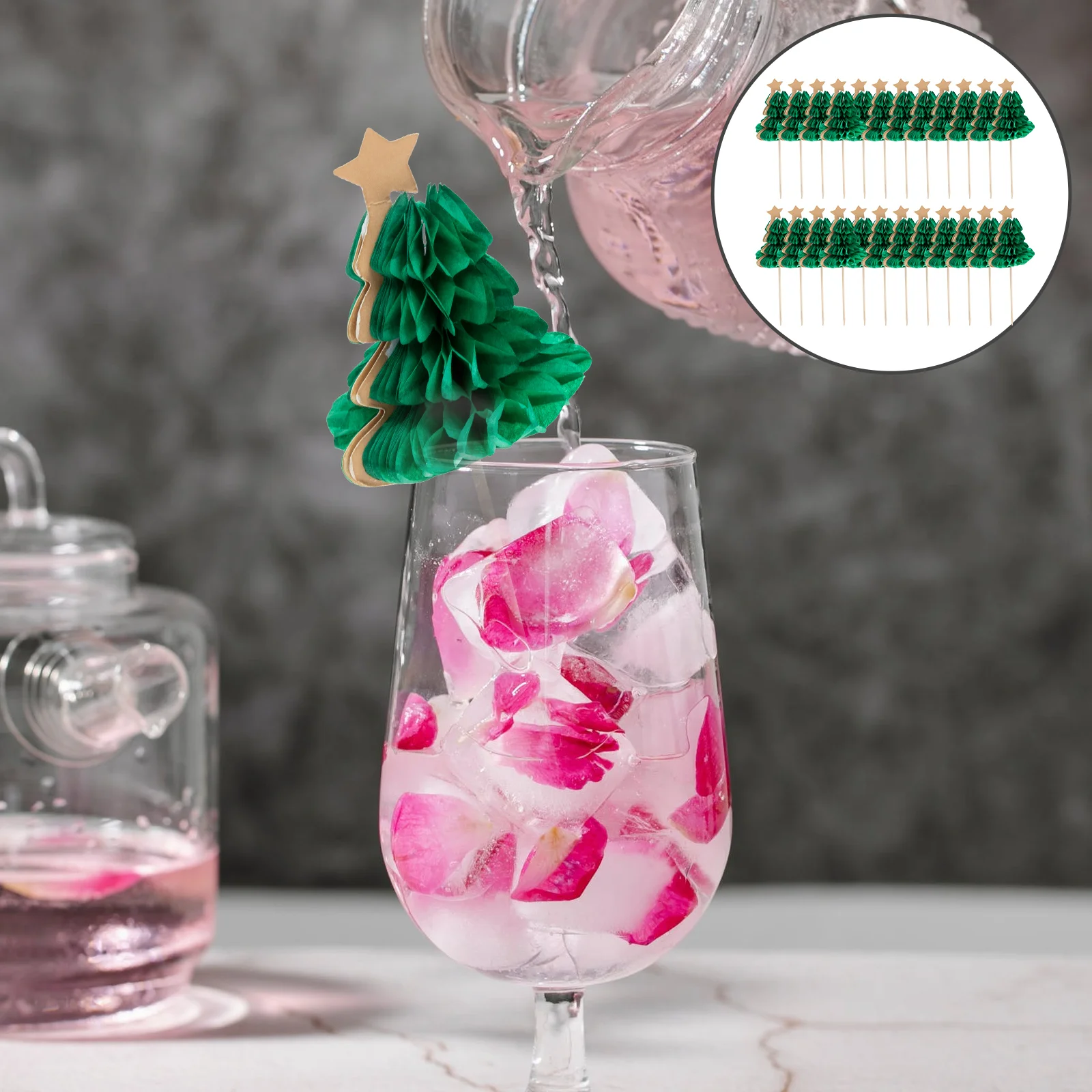 Cocktail Garnish Food Stick Unique Drink Picks Party Supplies Paper Fruit Bathroom Decorations