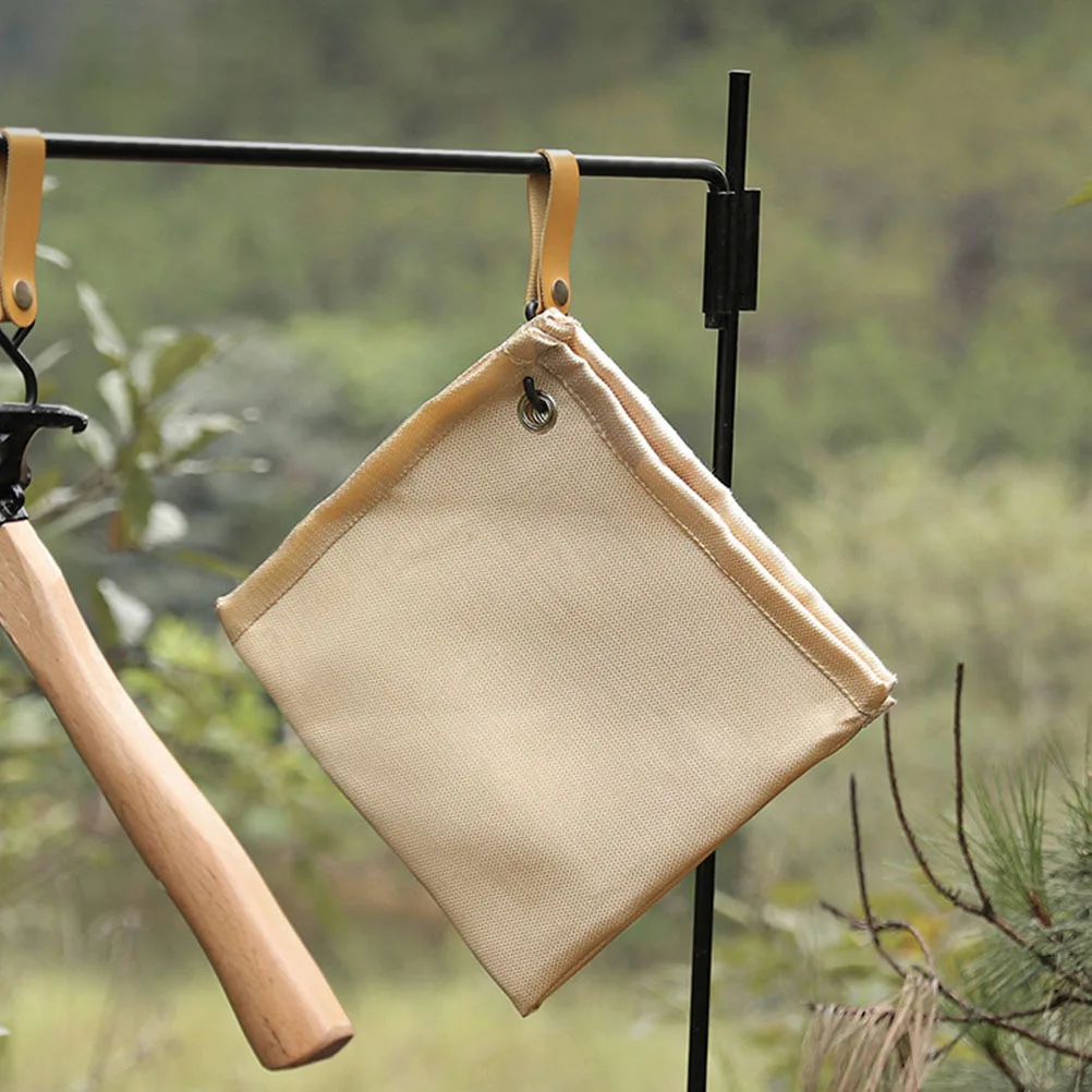 التخييم حصيرة مقاومة للحريق قسط الألياف الزجاجية مقاومة للحرارة للشواء نزهة في الهواء الطلق أداة وسادة مثبطات اللهب #6