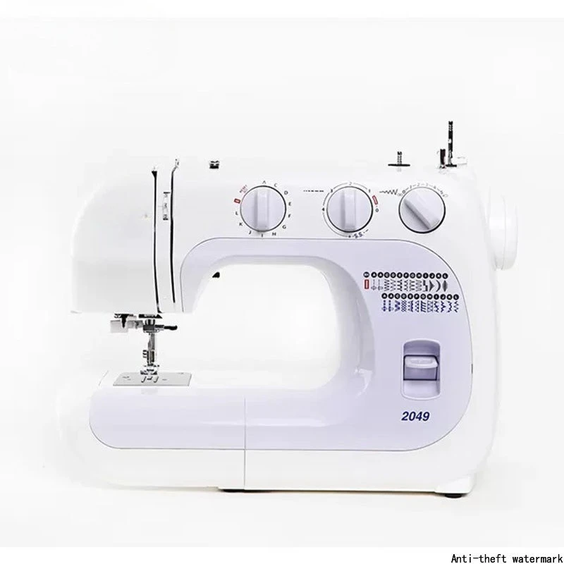Producto de gran venta en 2025: JANOME 2049 Máquina de coser de ojal doméstica pequeña multifuncional