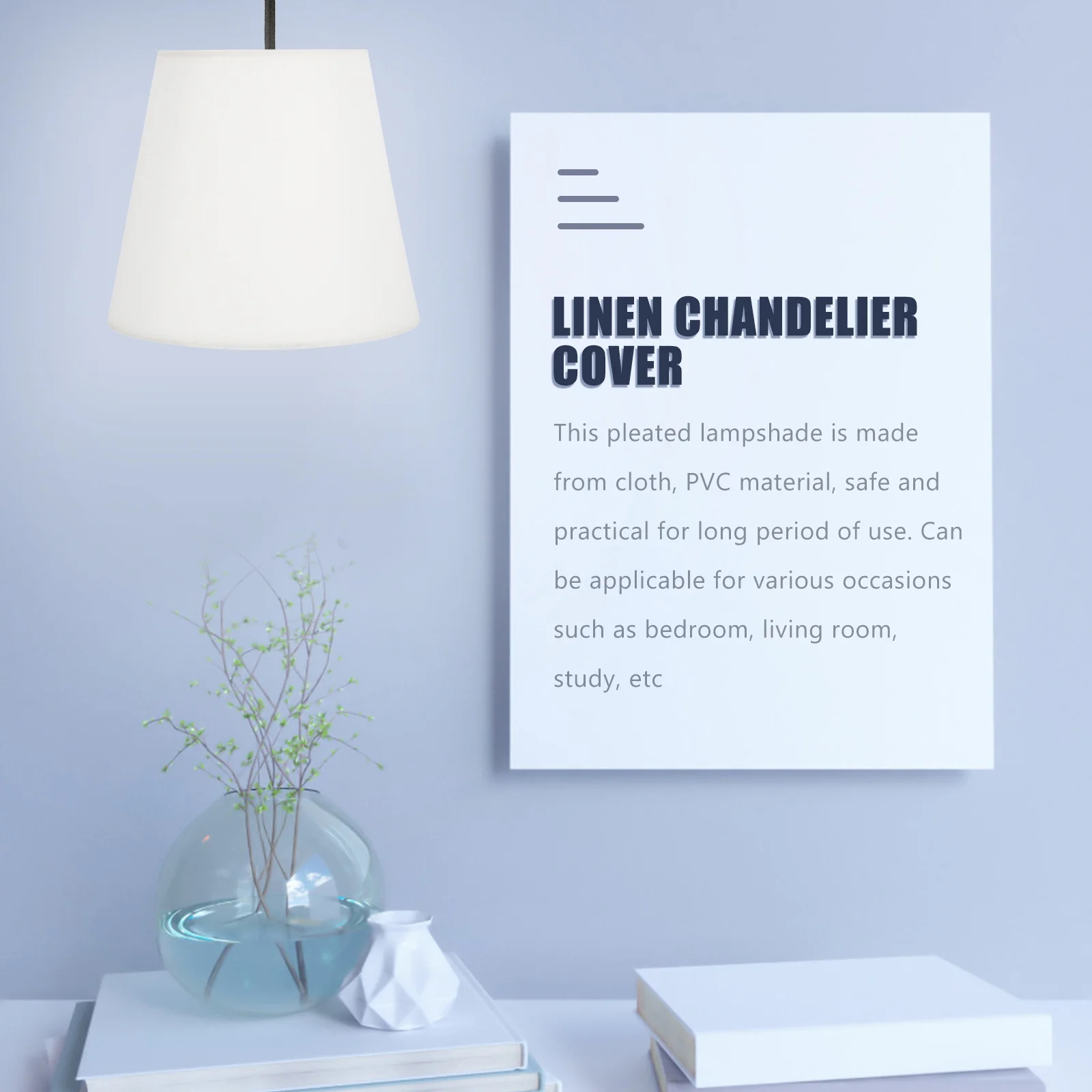 

Cloth Pleated Lampshade Replacement Decorative Table Desk Lamp Shade Lightweight Household Fabric Lamp Cover