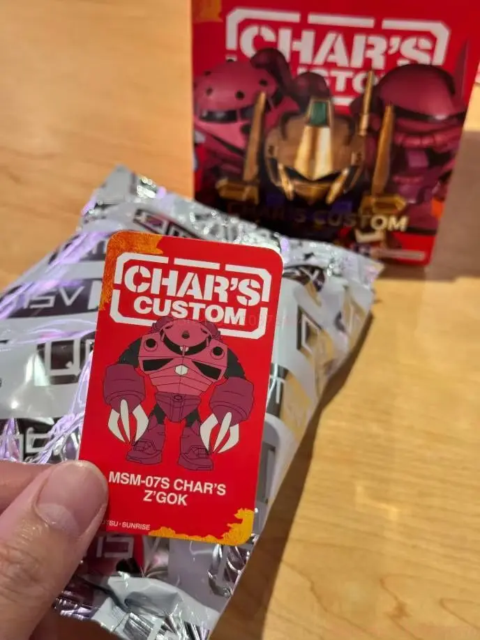 حار بانداي جديد Qmsv سلسلة صغيرة Gundam Char مخصص البدلة المتنقلة صندوق أعمى تحصيل أطقم منمذجة عمل الشكل لعبة هدية عيد ميلاد