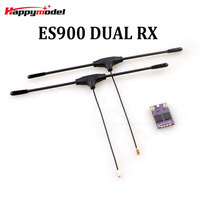 HappyModel ES900 DUAL RX ELRS Diversity Receiver 915MHz / 868MHz Built-in TCXO for RC Airplane FPV Long Range Drones DIY Parts