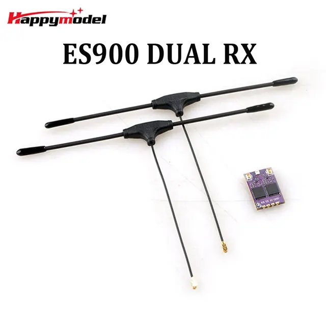 HappyModel ES900 DUAL RX ELRS Diversity Receiver 915MHz / 868MHz Wbudowany TCXO do dronów RC Airplane FPV Long Range DIY Parts