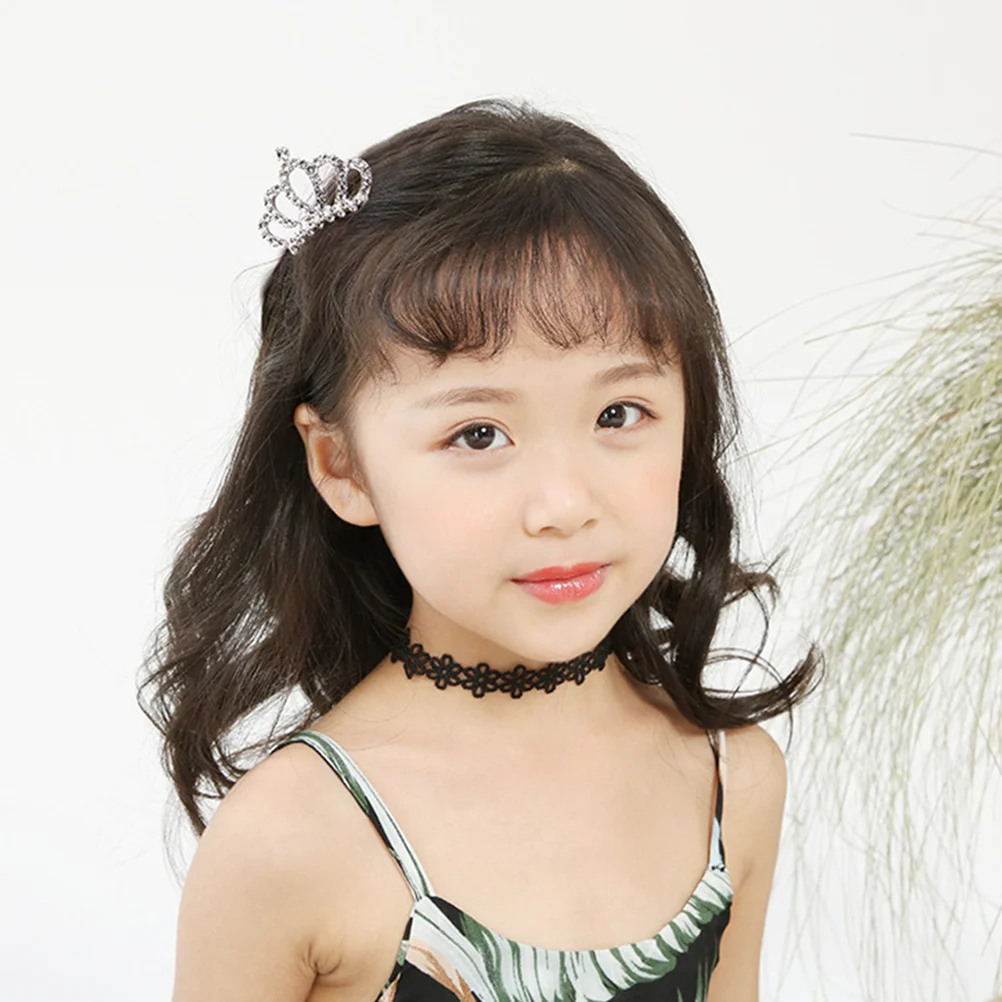 

3pcs Kids Tiaras Hair Comb Crown Hair Accessories Girls Rhinestone Party Wedding Birthday Christmas Costume Photography Decor