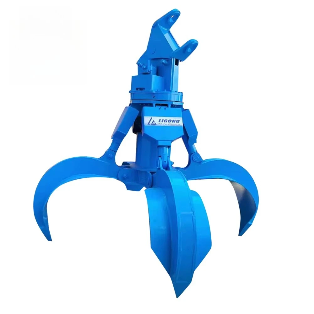 

European Popular Excavator Polyp Grapple - Hydraulic Orange Peel Grab Scrap Metal Handling 18 Months Warranty