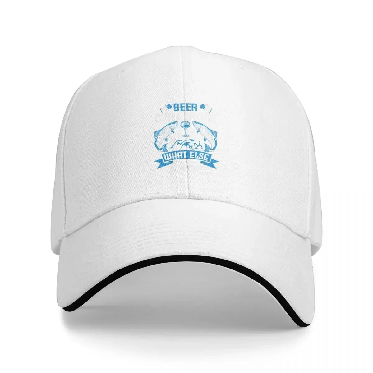 Fishing And Beer What Else There Cap Fashion Casual Baseball Cap Adjustable Hat Hip Hop Summer Unisex Baseball Hat Polychromatic