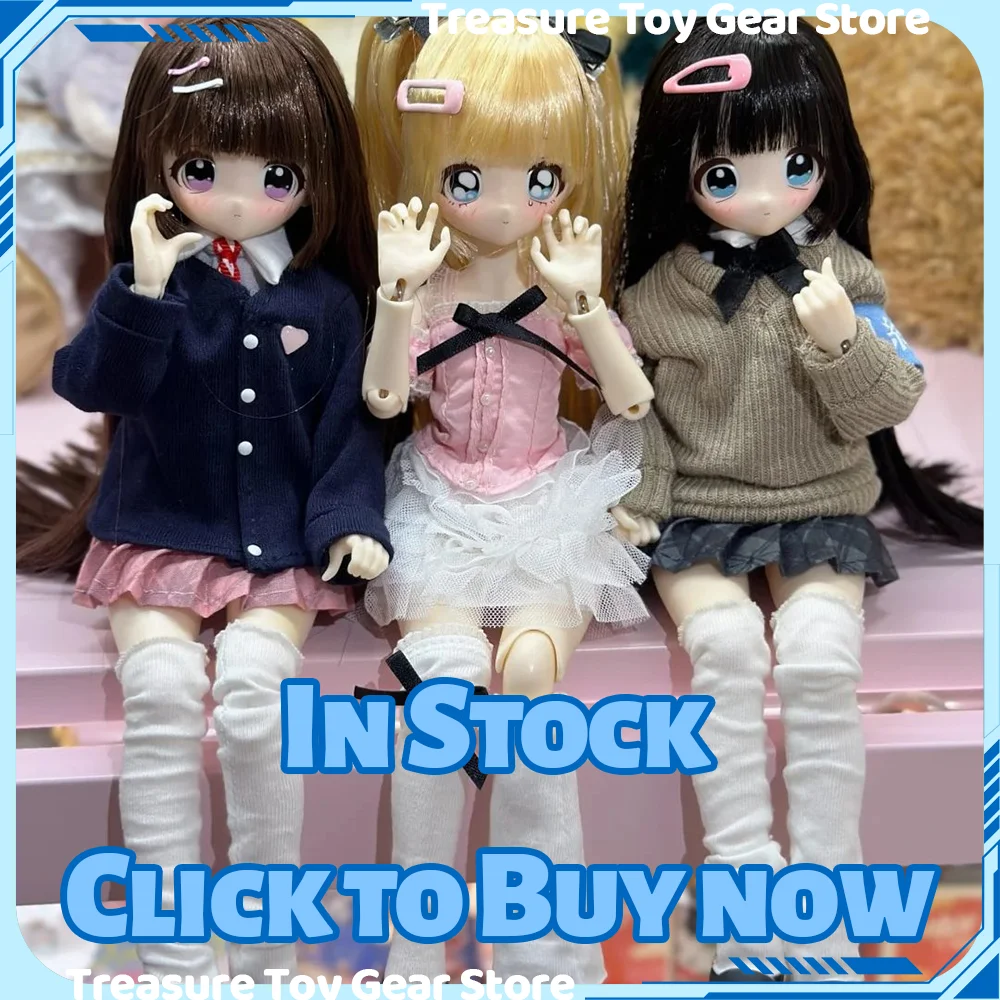 In Stock X11 Don't Touch My Straight Bangs BJD Blind Box 1/6 Scale Articulated Doll with Rooted Hair Desktop Ornament Gift