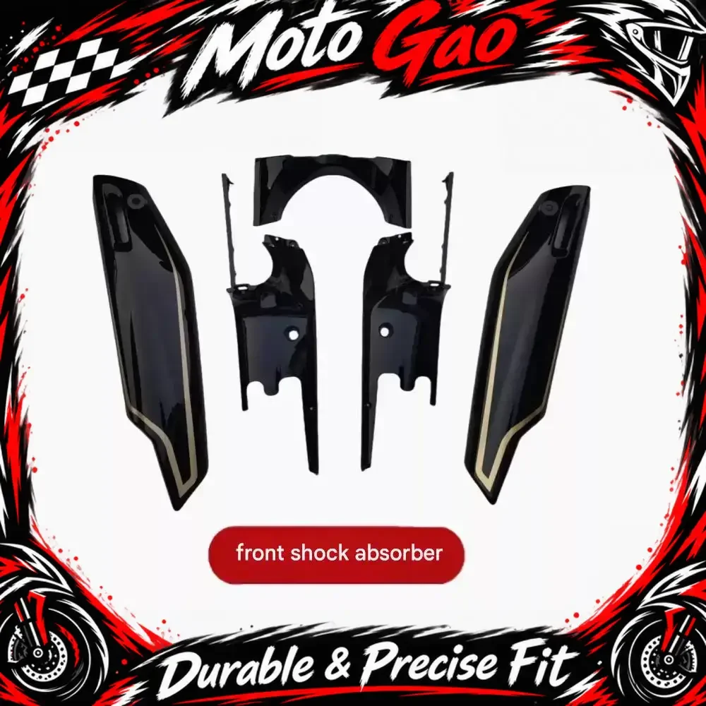 Front fork cover, front shock absorber trim, inner and outer guard plates, fairing, original parts. BENDA NAPOLEON BOB 450 500