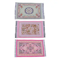 1:6 1:12 Scale Woven Rug Simulation Life Scene Furniture Accessories Mini Turkish Mat for Living Room Bedroom Home Decor