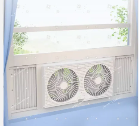 Dual Window Reversible Airflow Control Low Noise Electric Household Fan 9inch Plastic DC Exhaust Fan