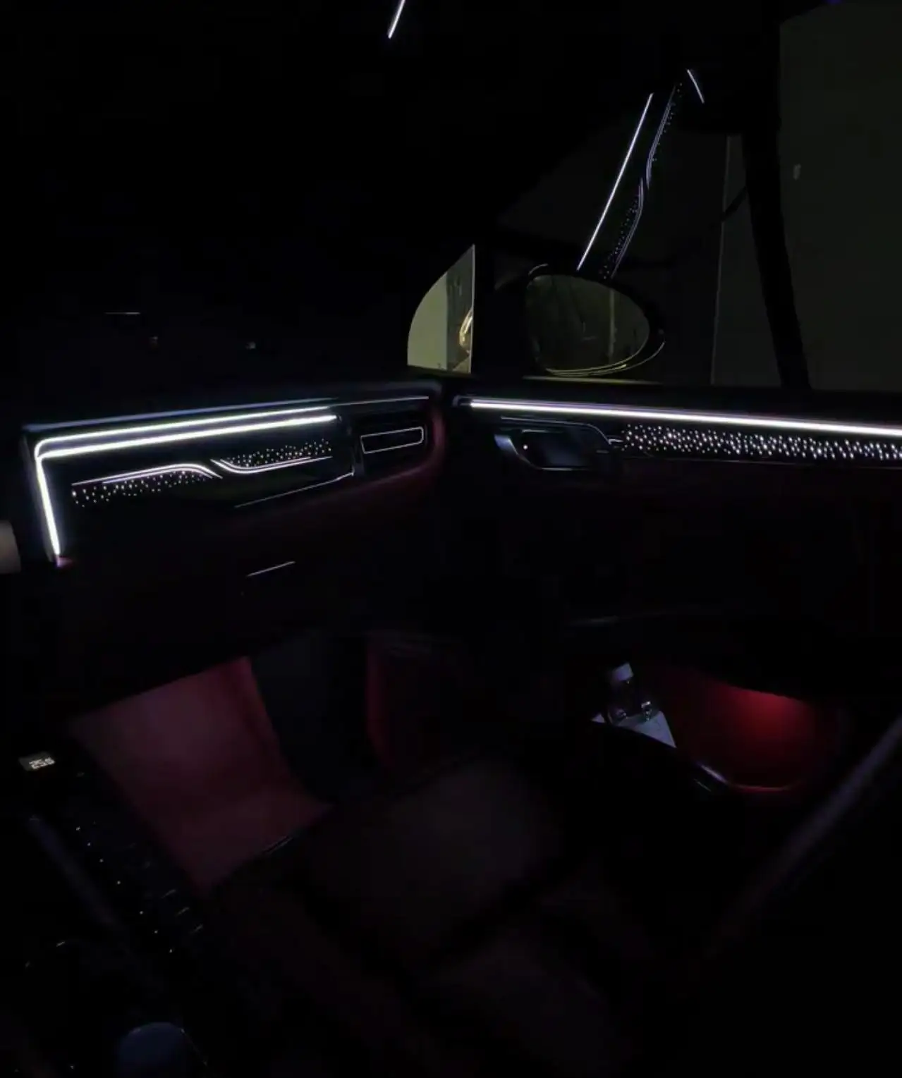 Ezontronics LED Ambient Light For Porsche Macan 2014-2024 Atmosphere environtal Molded Trim ambilight Lighting Dynamic Magic