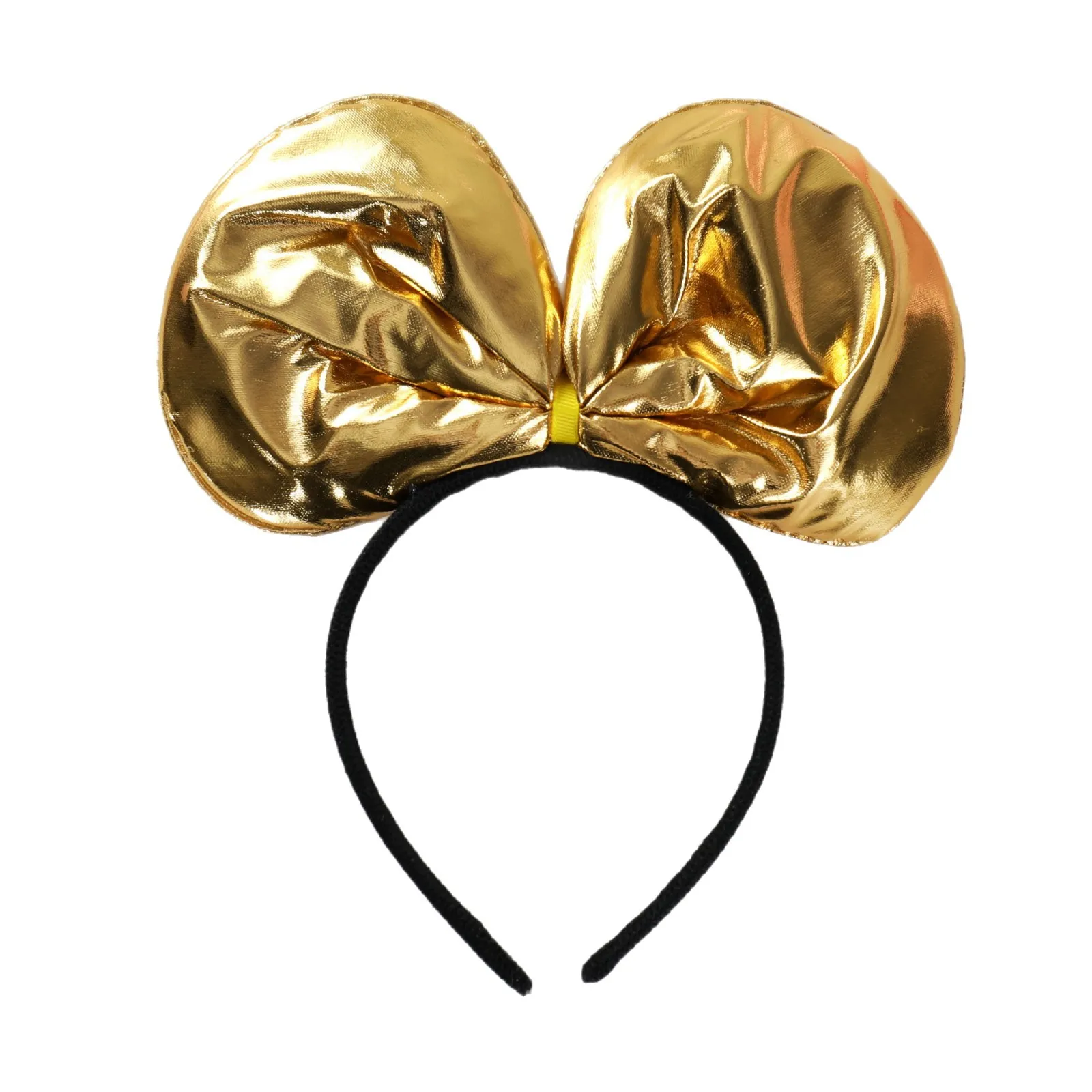 Diadema de Mickey de Disney, botón de cabeza con lazo, accesorios para espectáculo de vacaciones, fiesta DIY, Navidad, Halloween, accesorios para el cabello, diadema de Minnie