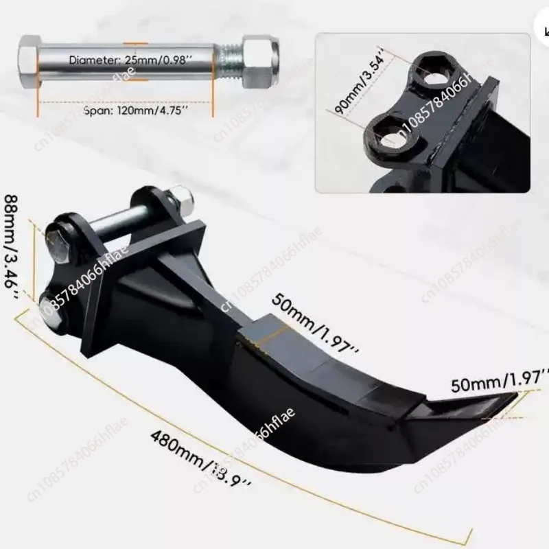 

1PCS Mechanical Hitch Improves Working Efficiency Easy To Connect Mini Excavators Quick Coupler for Excavators AA