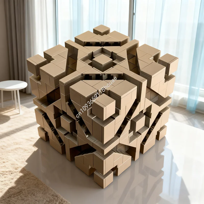 

785pcs MOC Cube Zachary Steinman Creatored Model Building Blocks Christmas Gift Architecture Assemble DIY Toys Idea Brick Kids