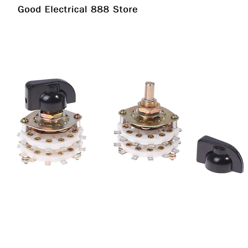 【G】2 Pole 6/7/8/9/10 Position 4 Pole 3/5 Position With Channel Rotary Switch Selector With Cap Channel Selector Rotary Switch