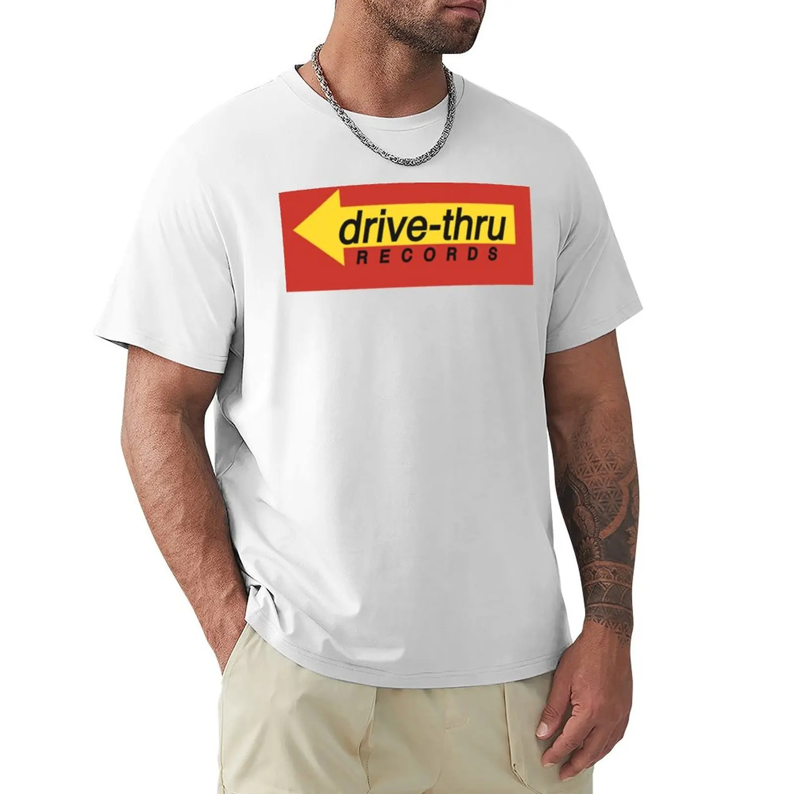 

Drive-Thru Records Logo T-shirt summer tops oversized mens t shirt