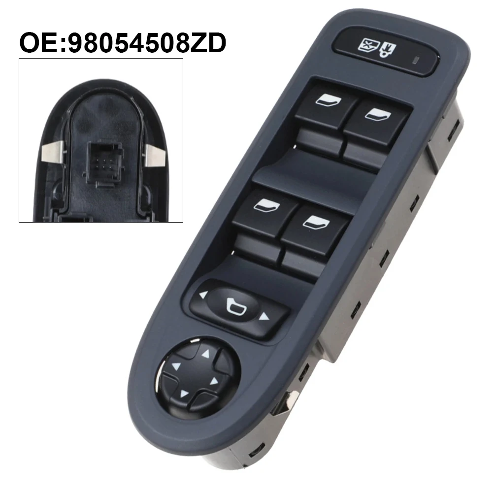 

Power Window Mirror Button Control Switch Compatible with For 308 508 2007 2013 Models OEM 98054508ZD 96659465ZD