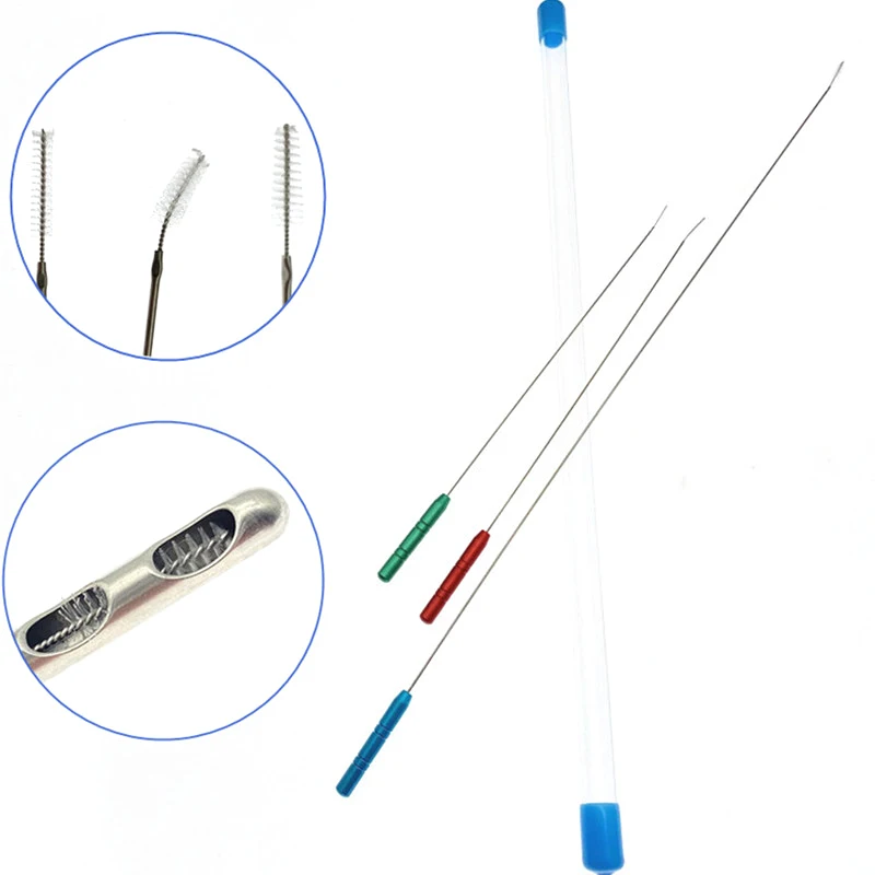 Liposuction Cannula Brush 3pcs/set Cleaning Brush Fat Stem Cell Tube Cleaning Cannula Brush