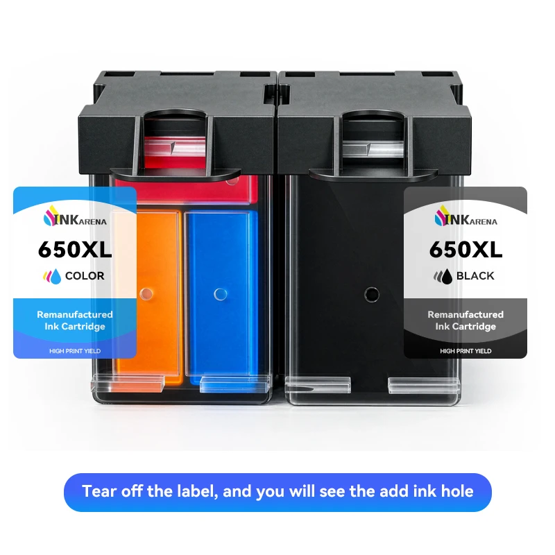 Larger Capacity Compatible For HP 650 XL HP650 Ink Cartridge For HP650XL Deskjet 1015 1515 2515 2545 2645 3515 4645 Printer