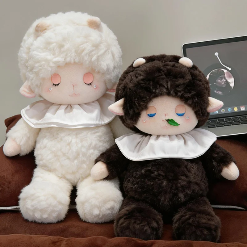 50cm Super Soft Colorful Sheep Plush Toy Cute Stuffed Animals Cartoon Fluffly Lamb Plush Hug Pillow for Friends Xmas Gift Decor