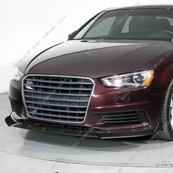 For Audi A3 8V Pre-Facelift 2012-2016 Standard Version Front Bumper Spoiler Lip Splitter Car Front Bumper Lip Cap Chin Spoiler